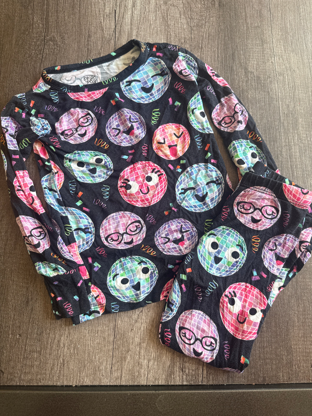 #145- 3T Birde Bean Bamboo Disco Pajamas