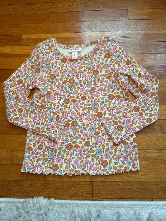 #127 Cat & Jack Floral Top Girls 4T