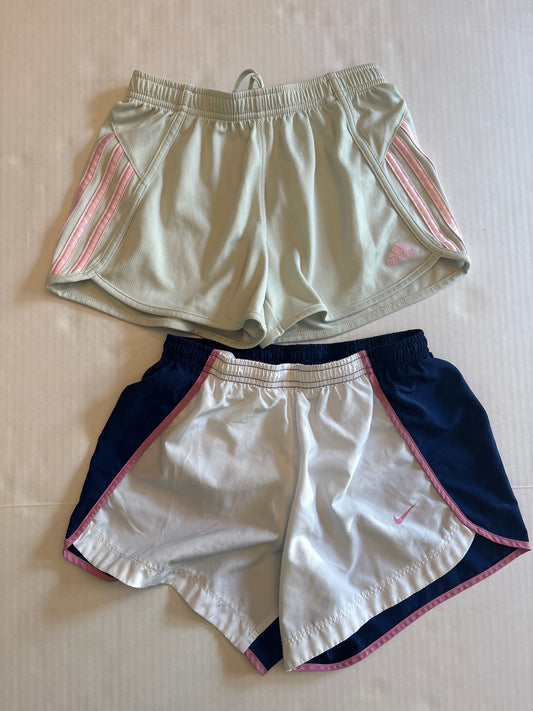 Seller 118 VGUC Girls Adidas and Nike athletic shorts Size 10/12
