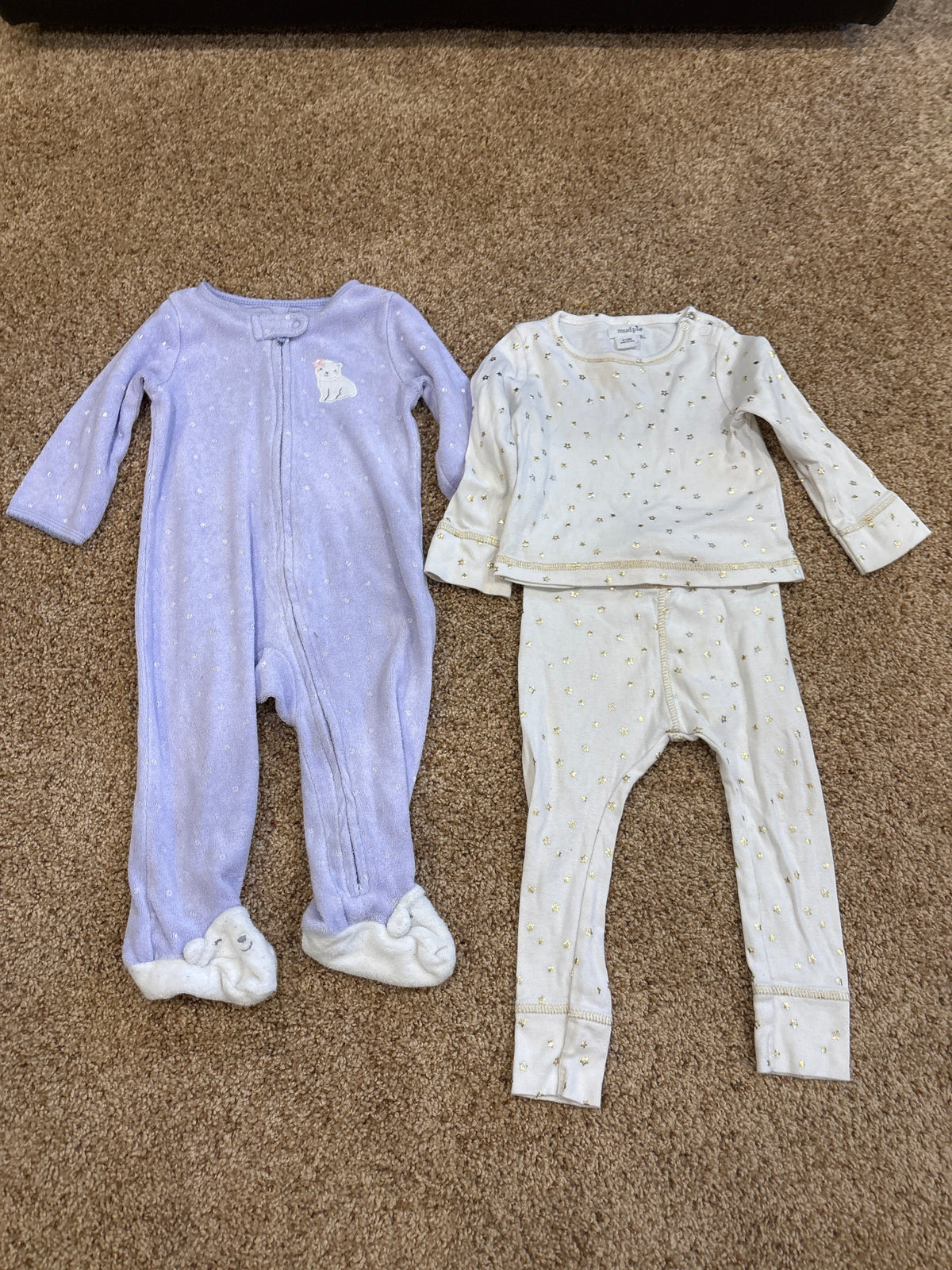 #47 girls jammies, 9-12mo