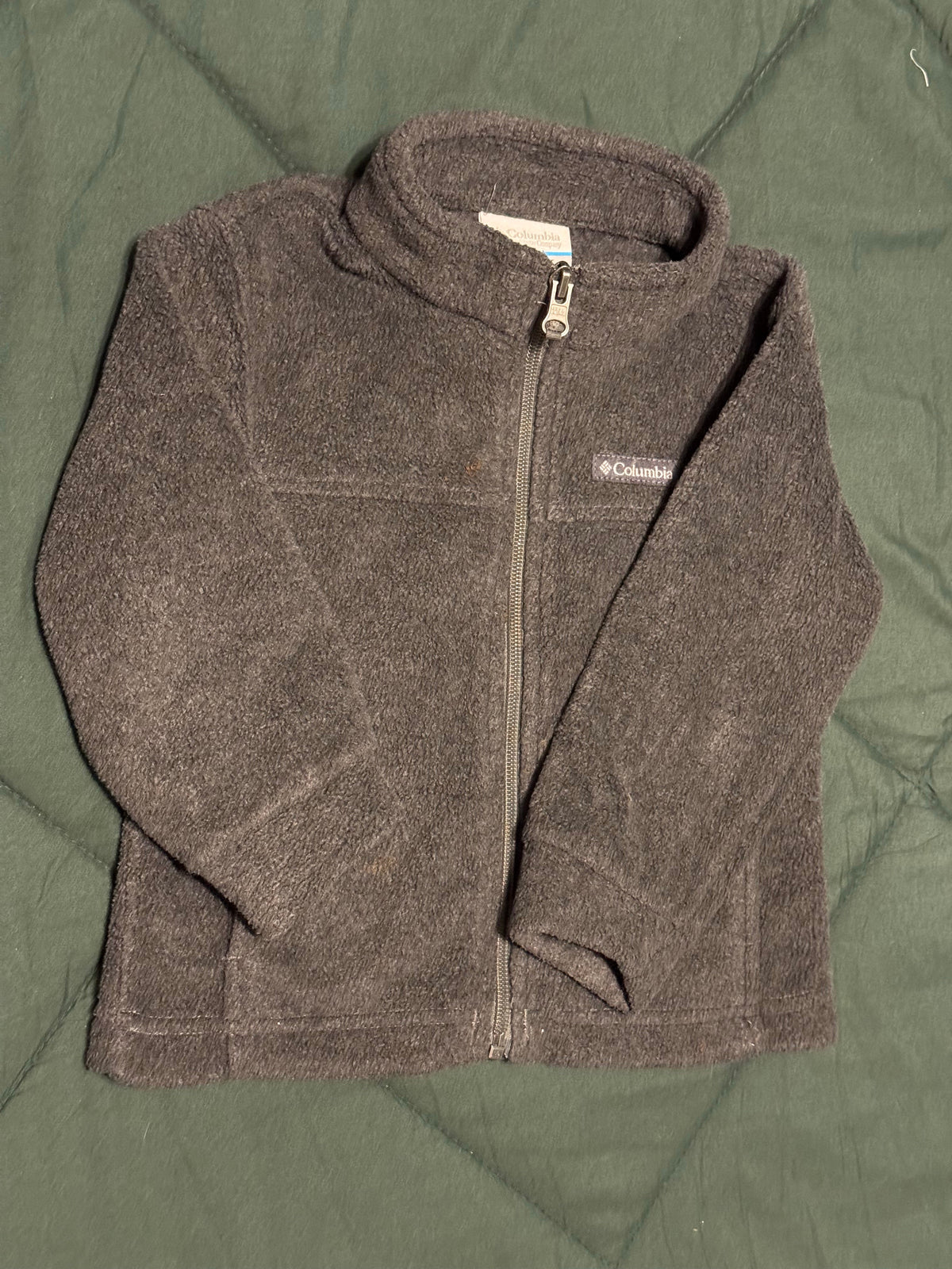 #144 Dark Gray Columbia Fleece Jacket - SIZE 2T