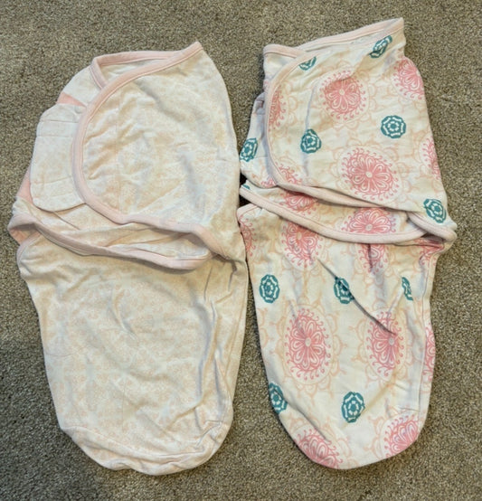 Bundle of 2 Swaddles Size Small/Medium (0-3 Months)