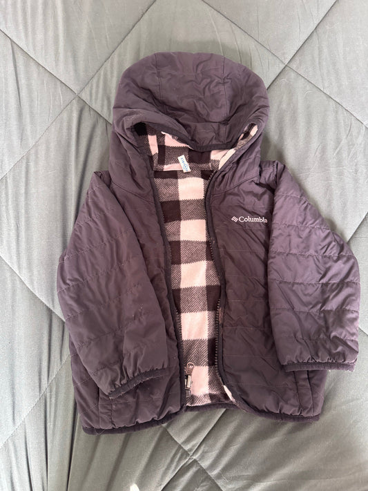 #144 Black Fleece Lined Columbia Jacket with Hood - SIZE 3T