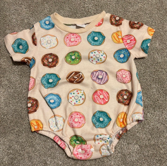 Donut Themed Baby  Onesie Gender Neutral - Size 9-12 Months