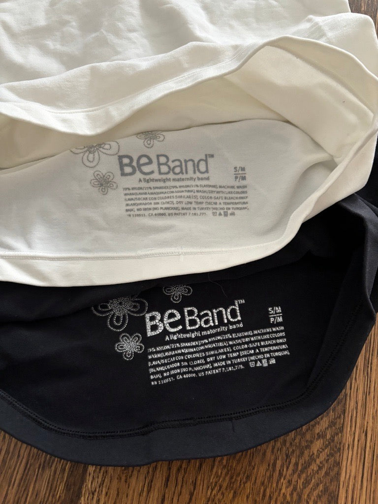 Pair of BeBand Women's Maternity Belly Bands - Size Small/Medium