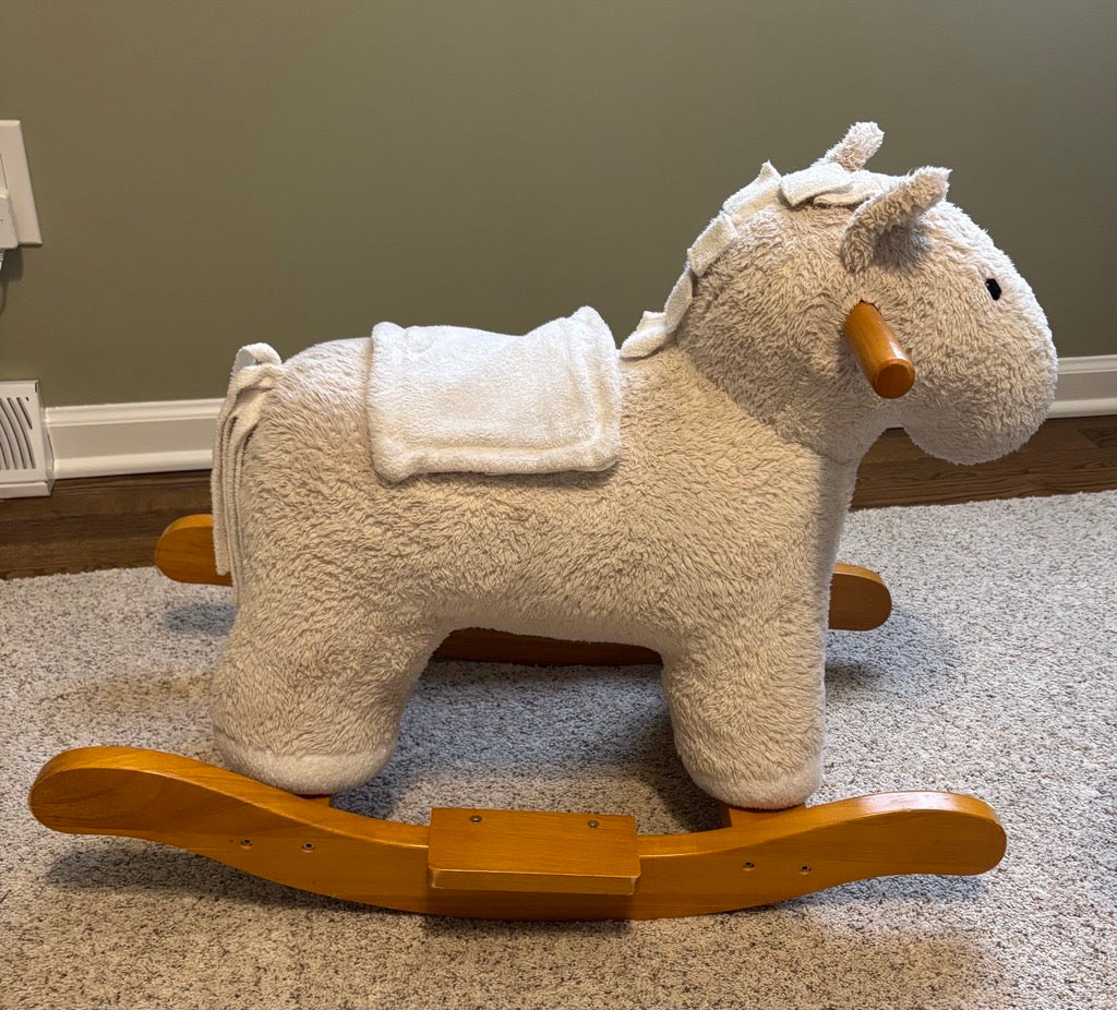 Pottery Barn Kids Plush Rocking Horse