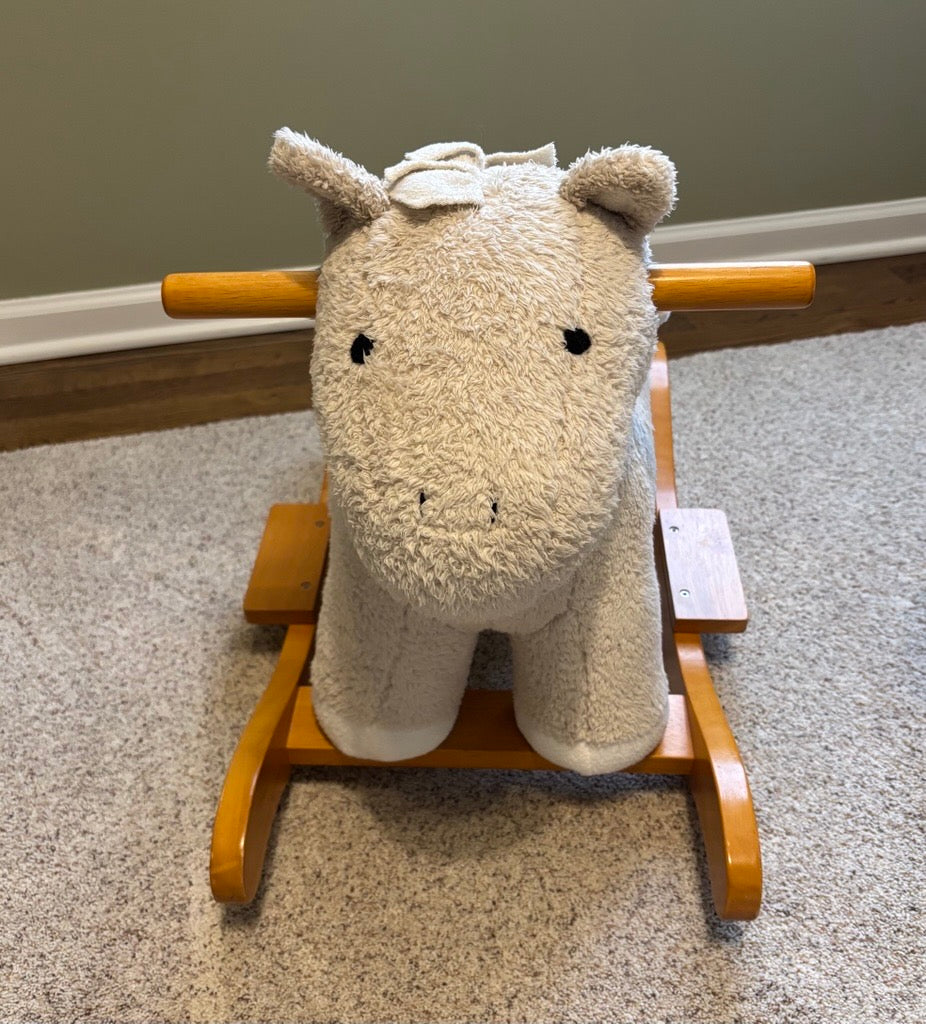 Pottery Barn Kids Plush Rocking Horse