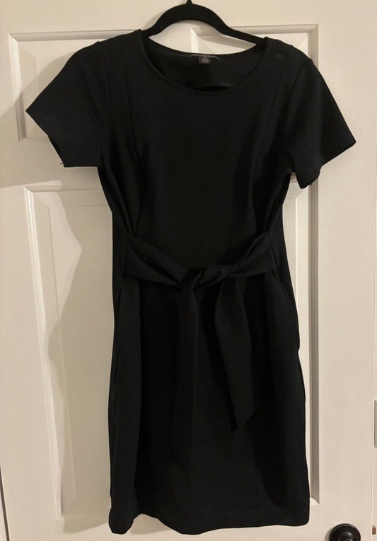 A Pea In The Pod Black Nursing Dress with Side Zippers - Women Size M