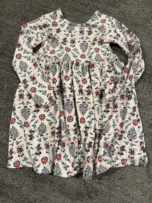 #133 Hanna Andersson 5 Minnie & Mickey holiday dress NWOT