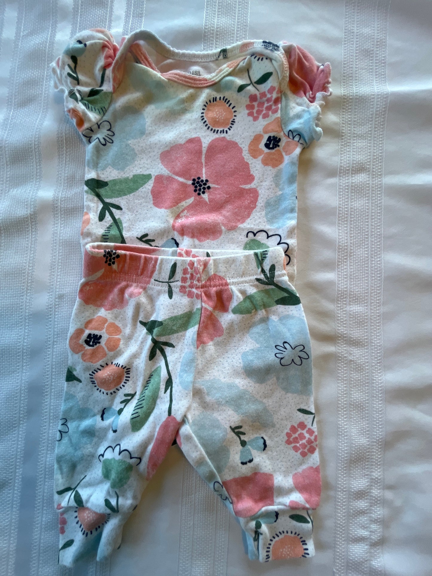 #57  Girls 3 mo Just One You 2 piece EUC