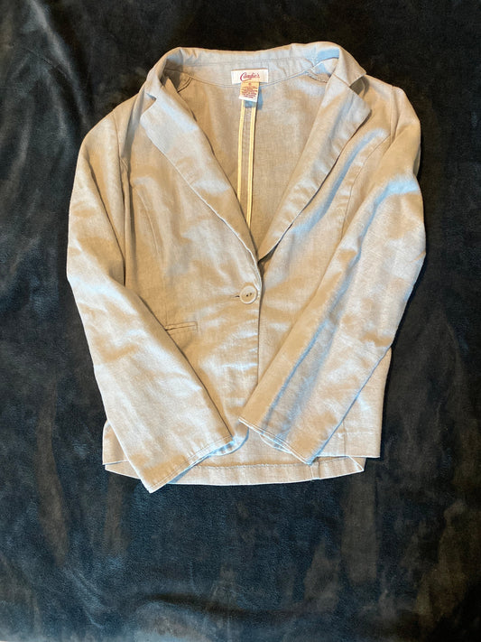Seller #86 *REDUCED* Silver blazer-flattering fit