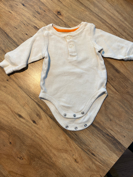 Seller #86-Jumping beans waffle knit onesie (3 months)