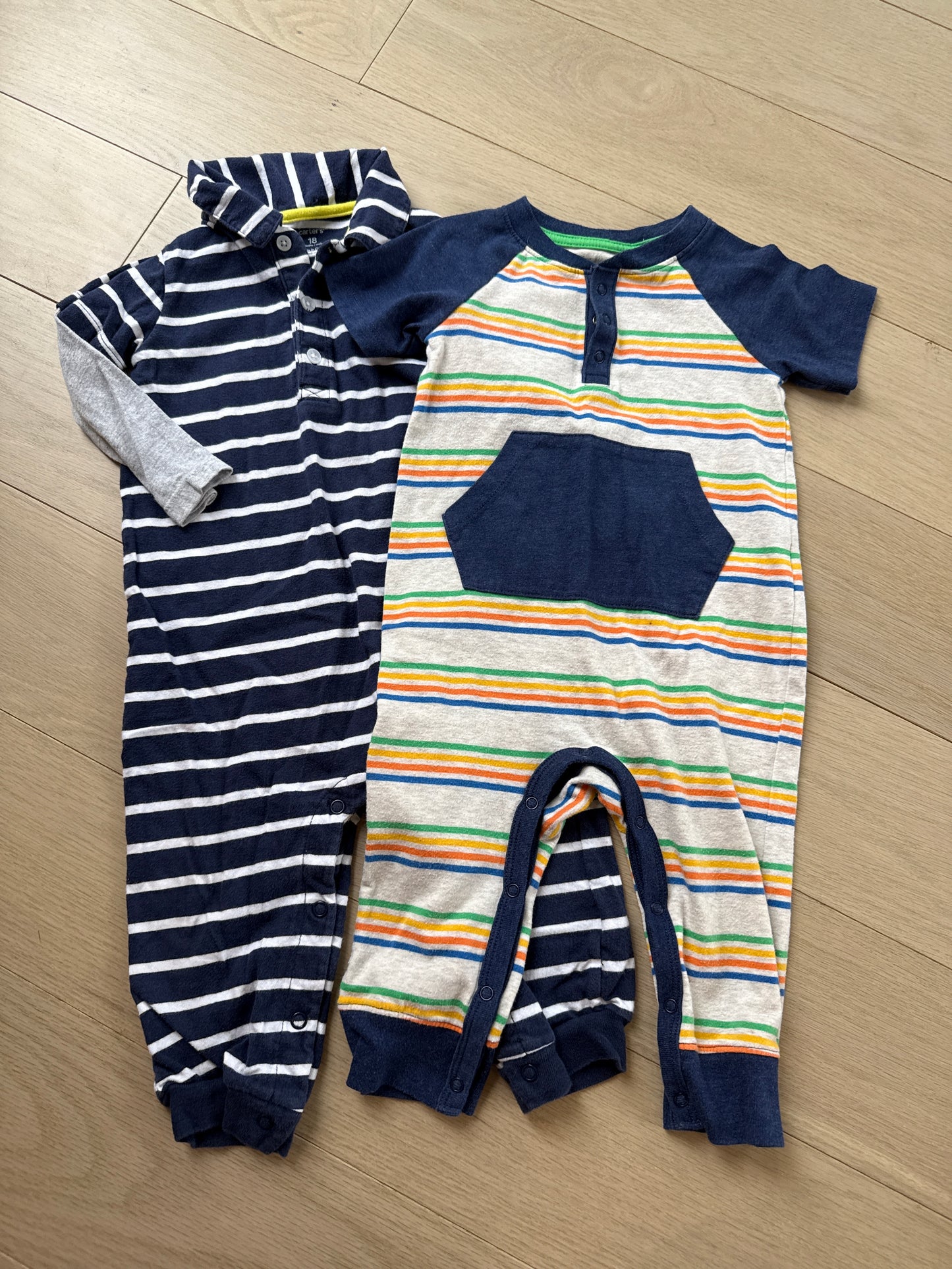 Seller #216 Boys Carters and Cat & Jack jumpers, sz 12 and sz 18 mos, EUC