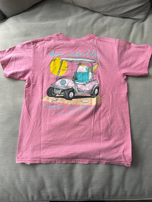 #133 Simply Southern Youth Medium Tshirt