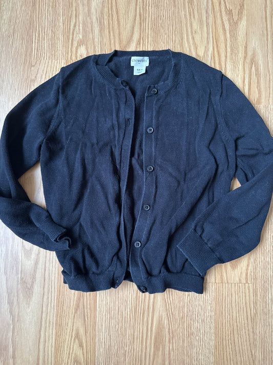 178 crewcuts 6-7 girls black cardigan GUC