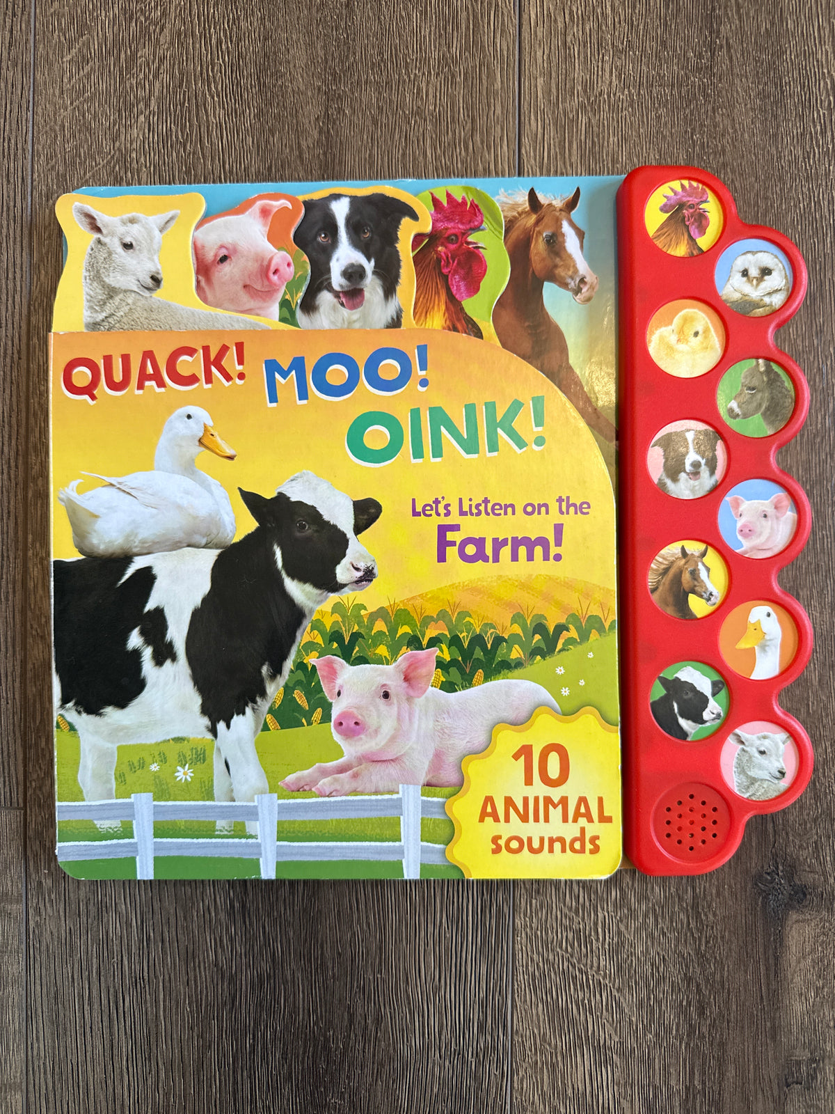 #173 Quack! Moo! Oink! animal sound book
