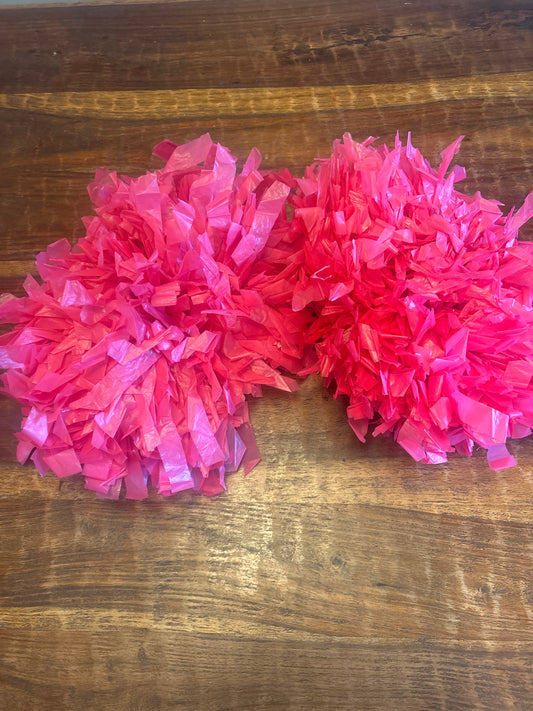 #182 pink Pom poms
