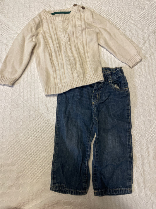 Seller #57 Boys 18 month sweater and jeans