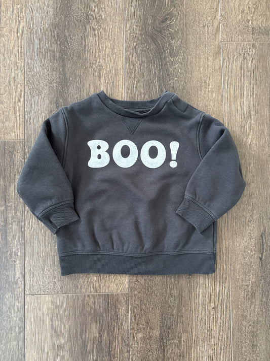 #173-Little Co. BOO sweatshirt size 18m