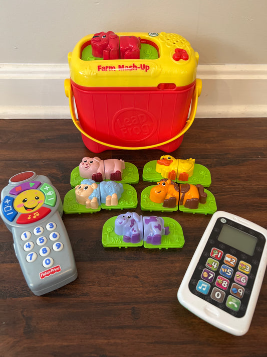 Leap Frog Farm Mash-Up, See n Say, phone and remote control