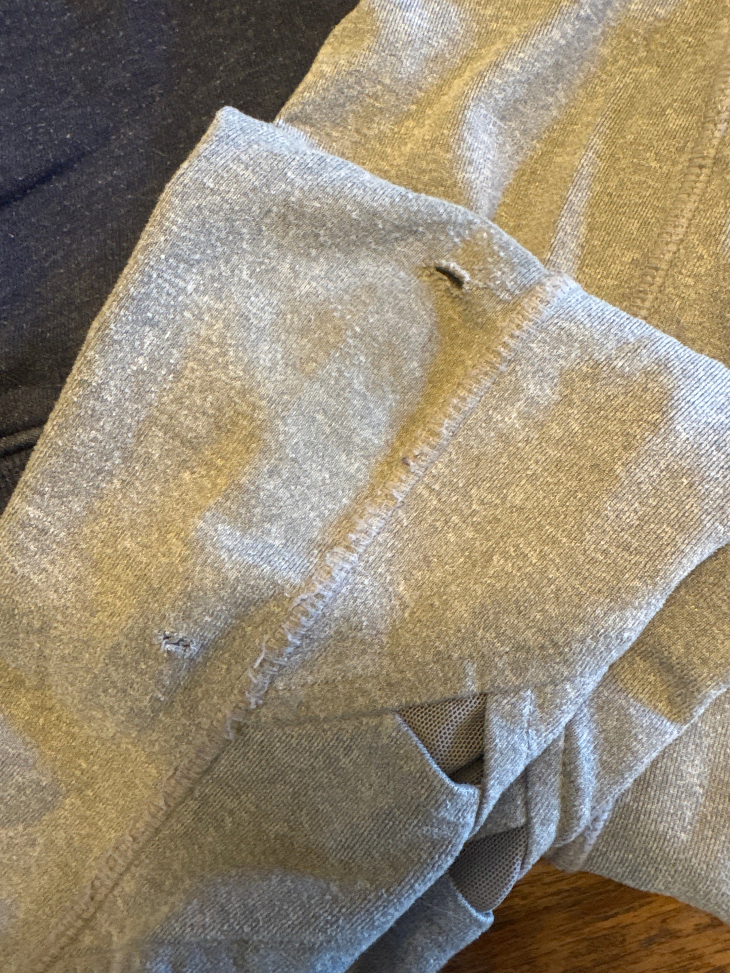 #182 size 6 hoodie + Free athleta leggings due to small holes