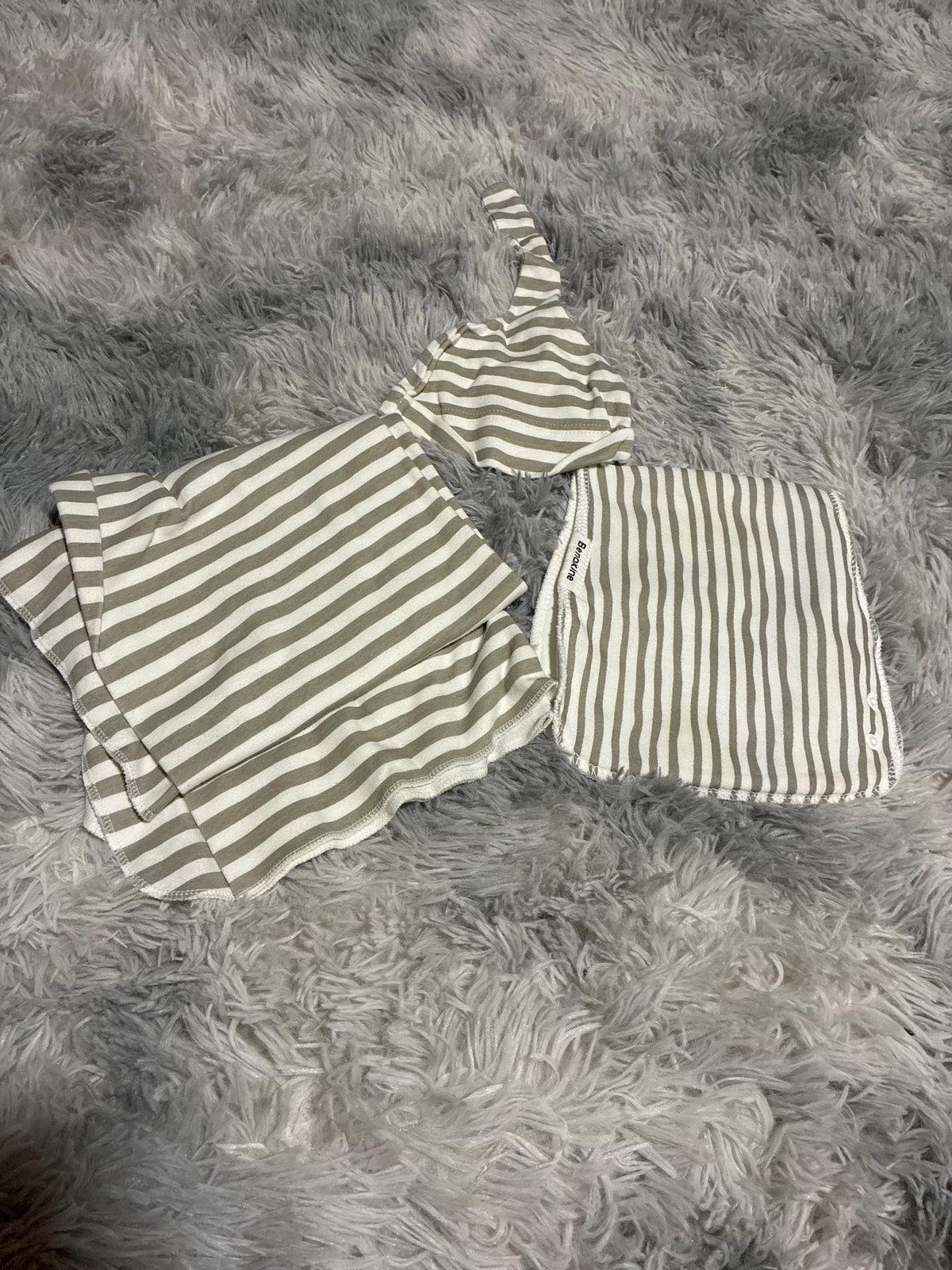 SCO46-stripe swaddle set-gender neutral