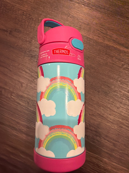 #107 new Thermos Funtainer rainbow 12 oz bottles