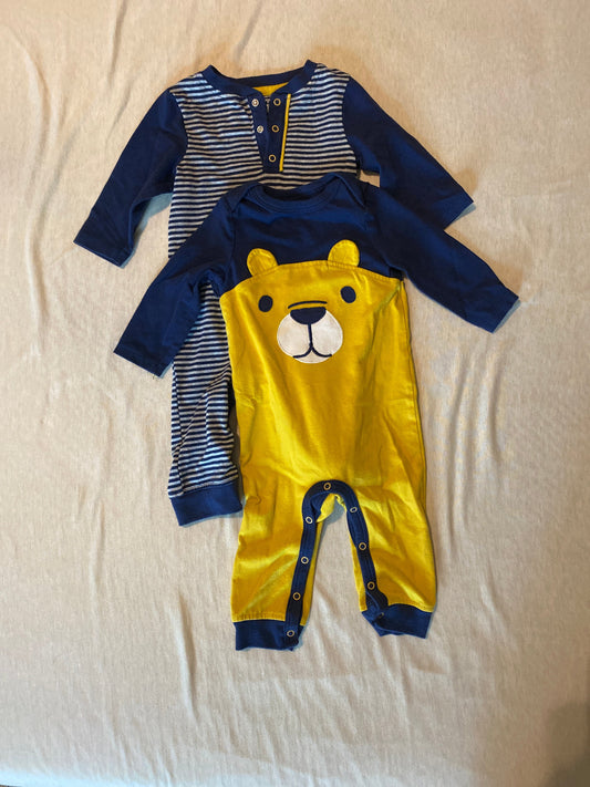 Seller #86 *REDUCED* Boys long rompers (3-6 month)