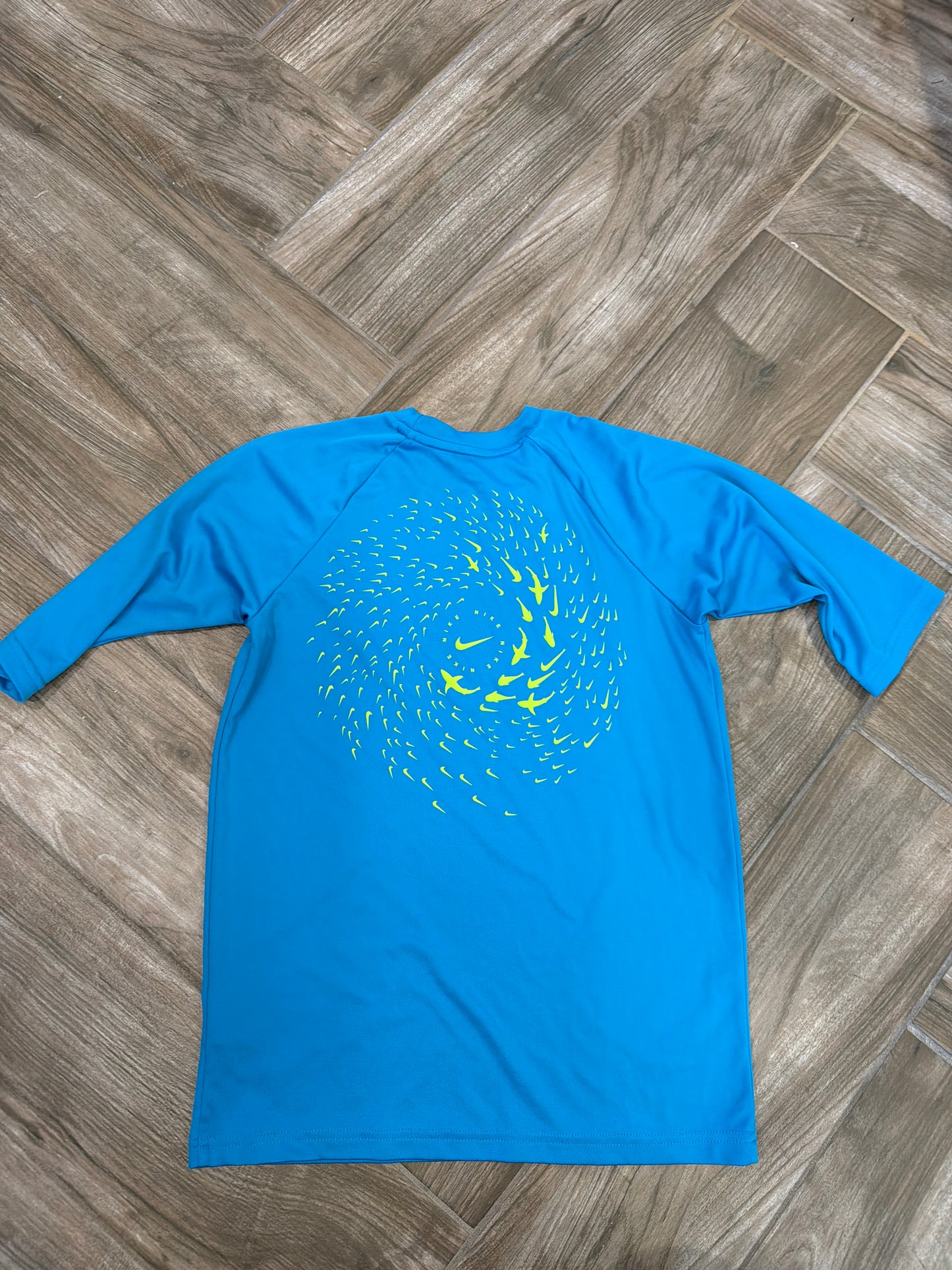 #208 Boys six Medium Nike swim shirt