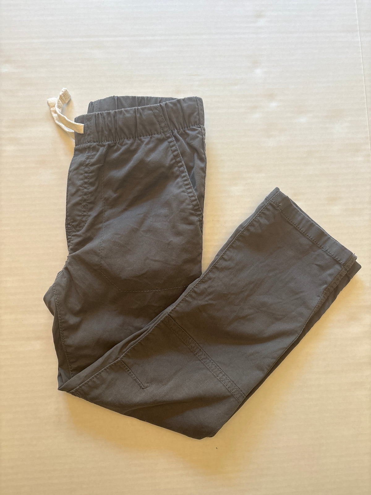 Seller 118 VGUC Boys Cat and Jack Gray elastic waist khakis Size 7