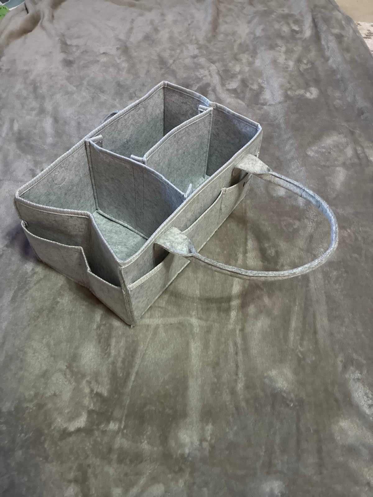 SCO46-gray diaper caddy