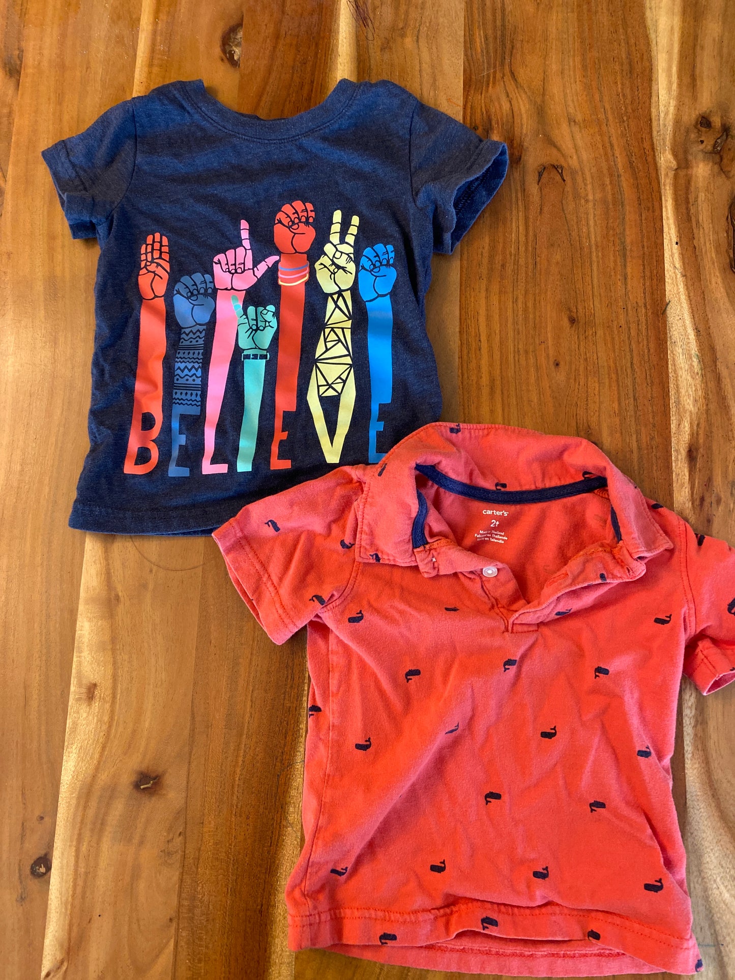 #14-boys 2T shirts