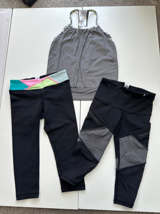 #130 REDUCED Ivivva Lululemon for Girls Sz 6 Top and Leggings Bundle