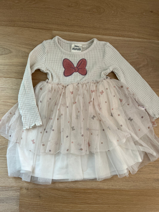 #110 Disney Girls 4T Minnie Mouse Tulle Dress