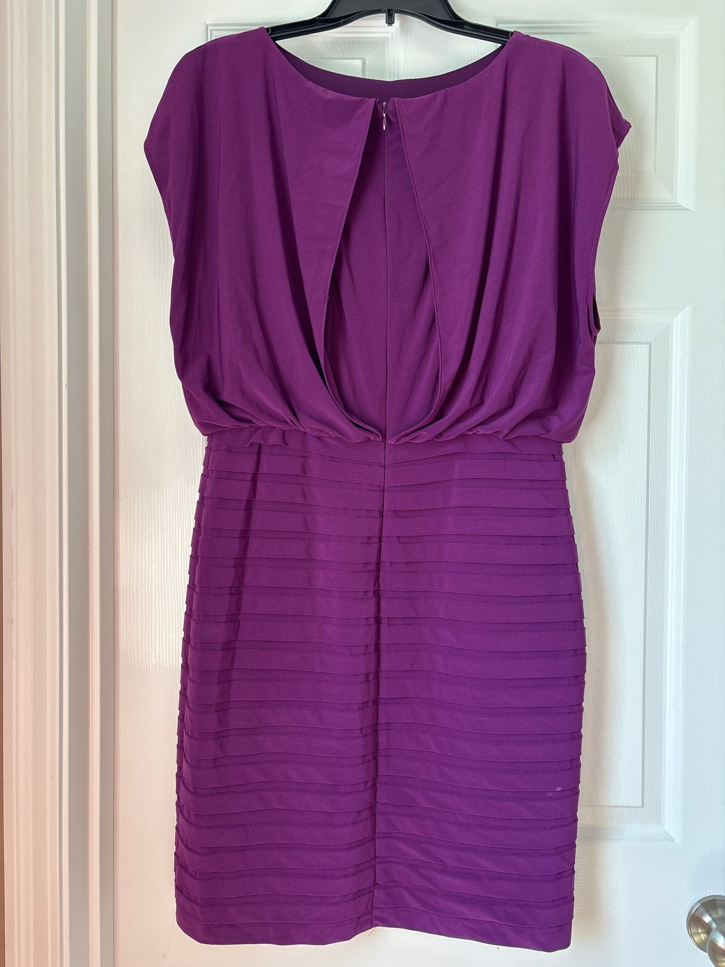 Seller #62 Women's Adrianna Papell plum dress sz 10 EUC