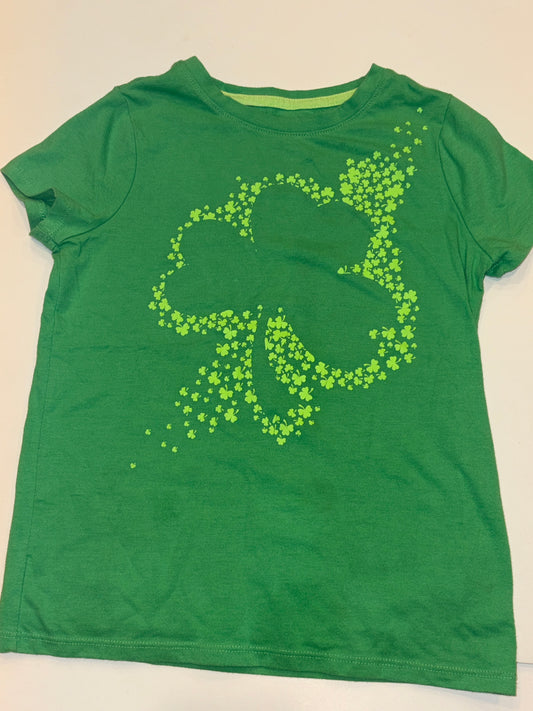 #182 size 6 Cat & Jack shamrock shirt