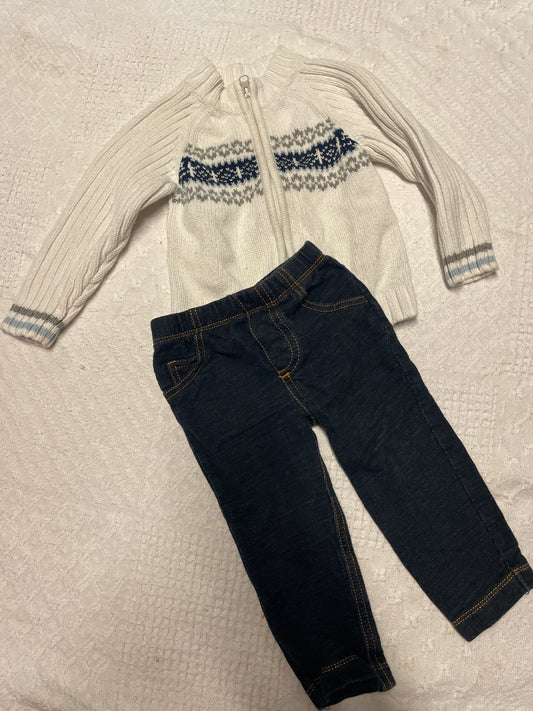 Seller #57 Girls 12 month sweater outfit