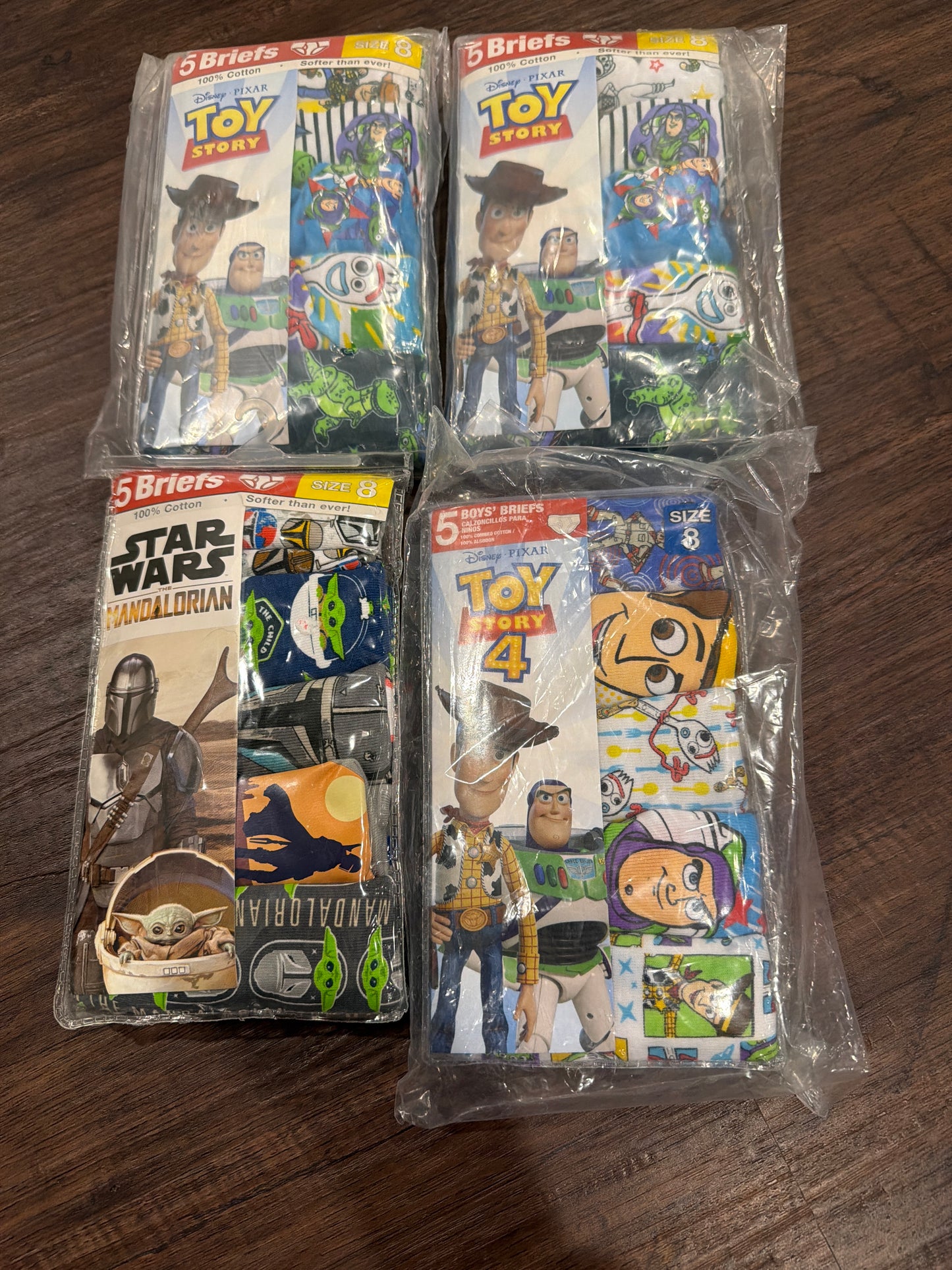 #107 new- boys size 8 brief underwear-20 pairs