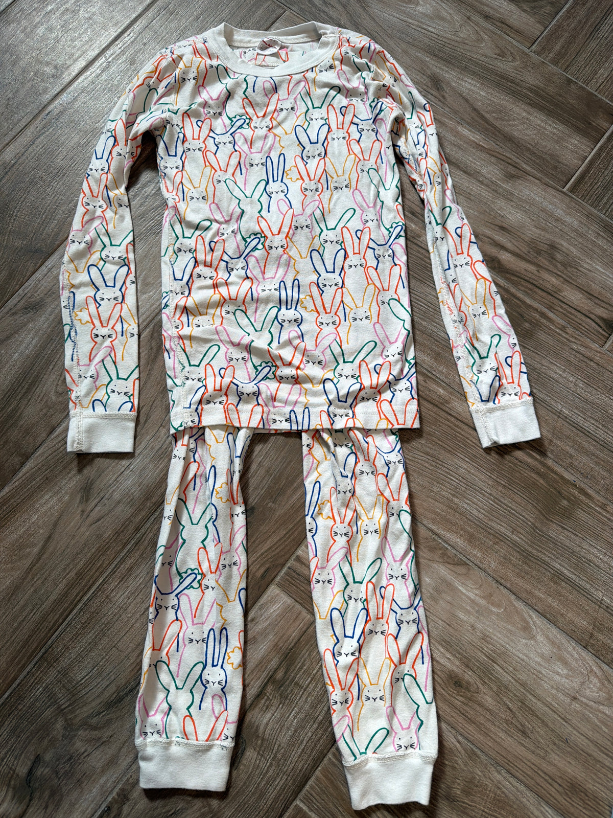 #198 Girls Hannah Anderson bunny pajamas size 150