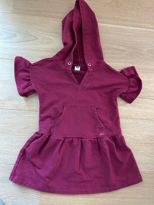 #110 Janie and Jack Girls 2T Burgundy Jumper