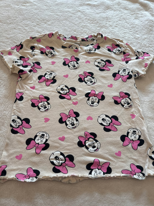 #81 Girls 8 (says 10/12 but shrunk) oldnavy Minnie shirt