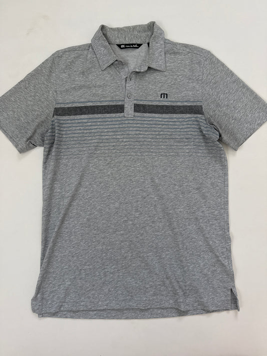 #64 Travis Mathew Coastal Stripe Polo EUC Size M