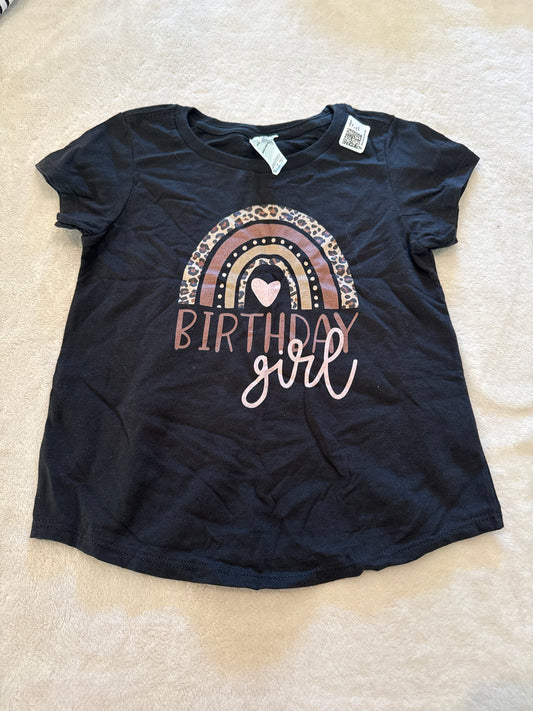 #81 Girls 5 Xs tshirt birthday girl nwt