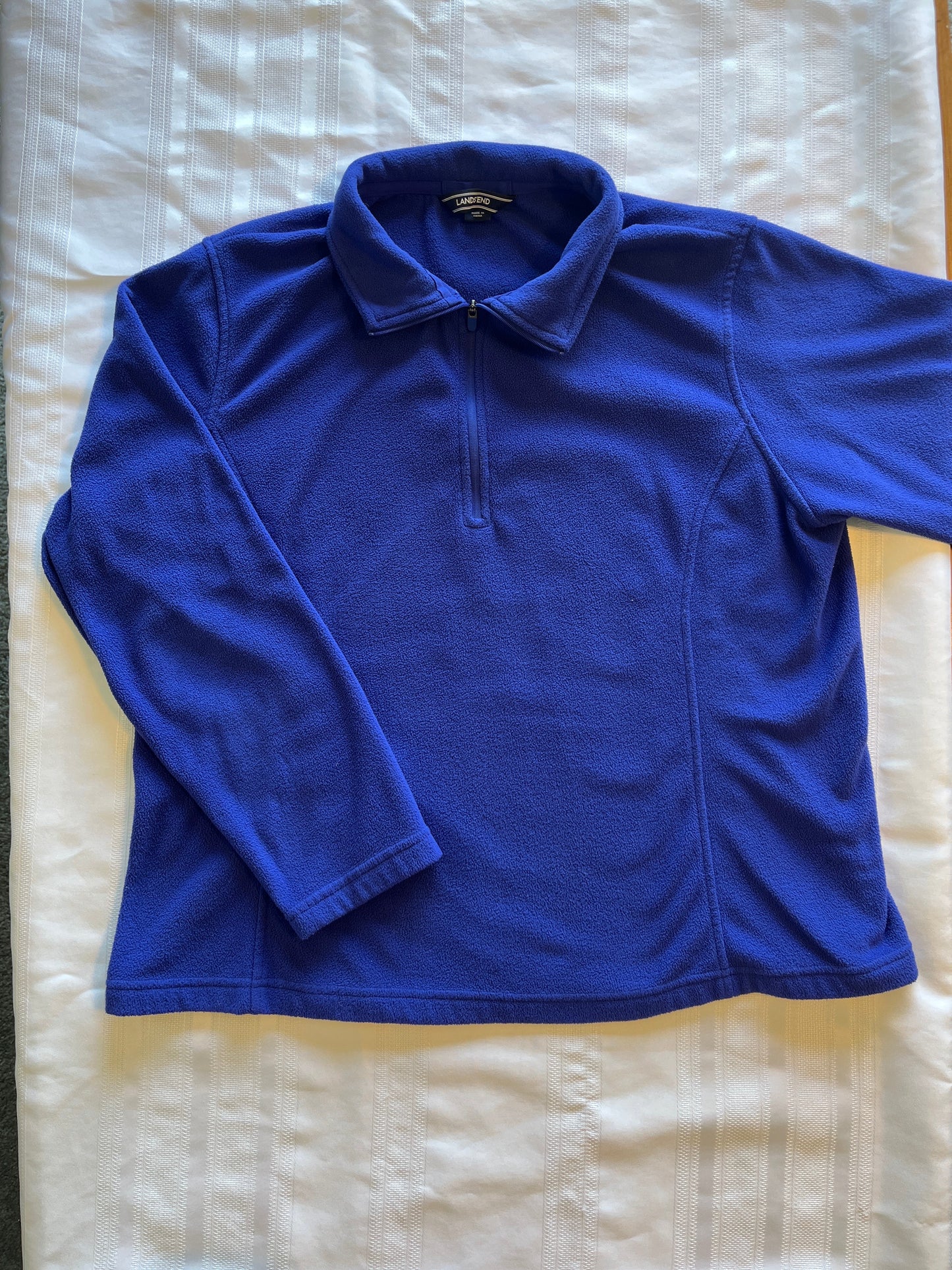 #29 Women’s XL/P Lands End quarter zip fleece EUC