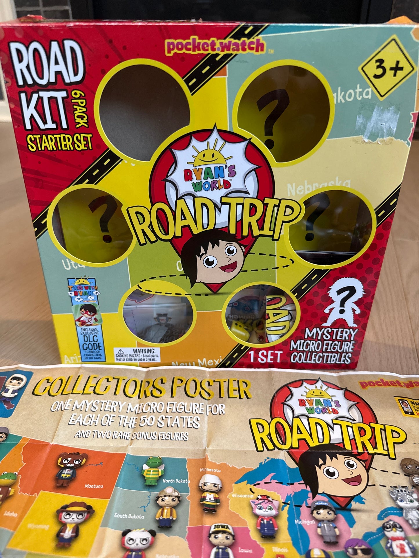 Seller #216 Ryan’s World Road Trip Starter Set + figures for each state