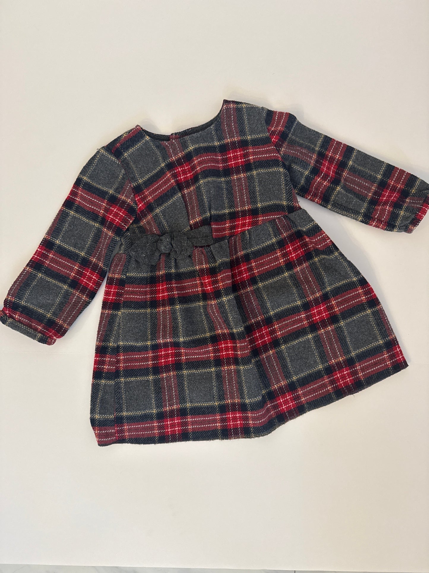 #96 Zara Plaid Dress Size 18-24 Mo