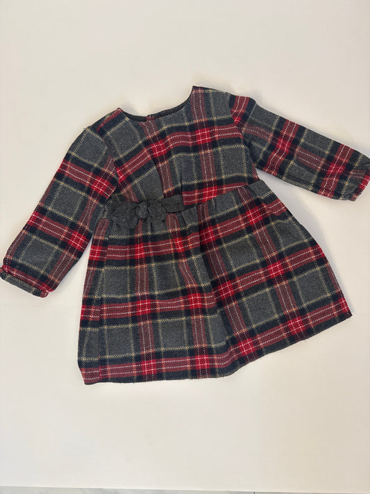 #96 Zara Plaid Dress Size 18-24 Mo