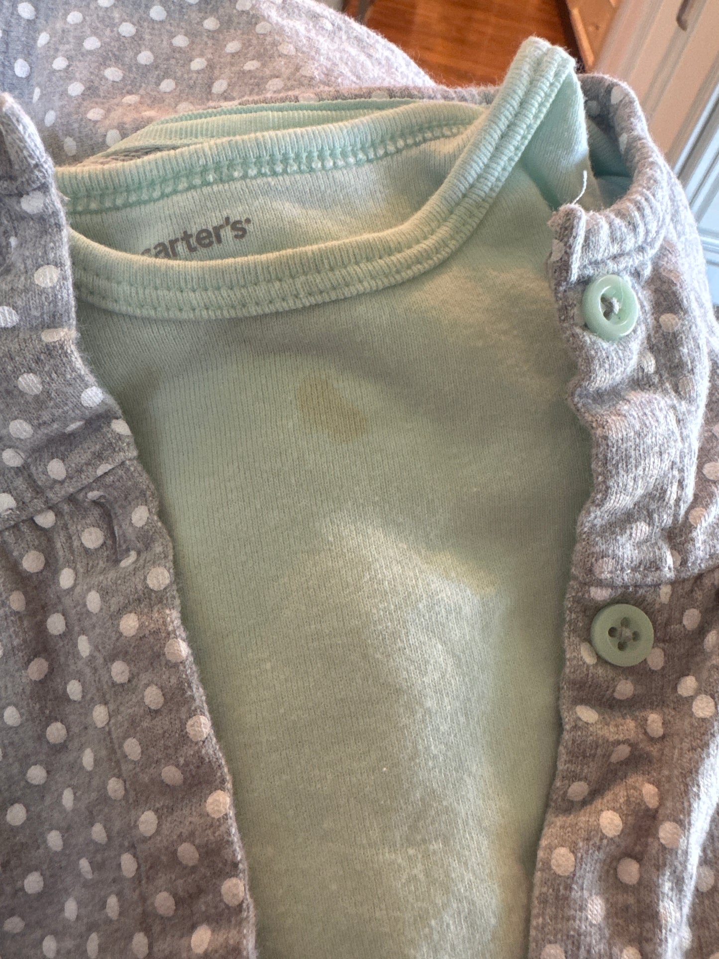 Seller #172 Carter’s 3 Piece Mint & Gray Girls Set Size 12M