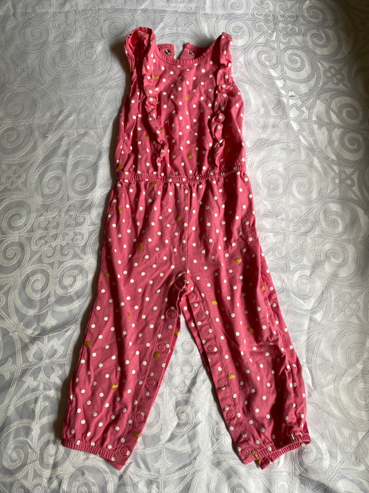 Girl 24month pink jumpsuit