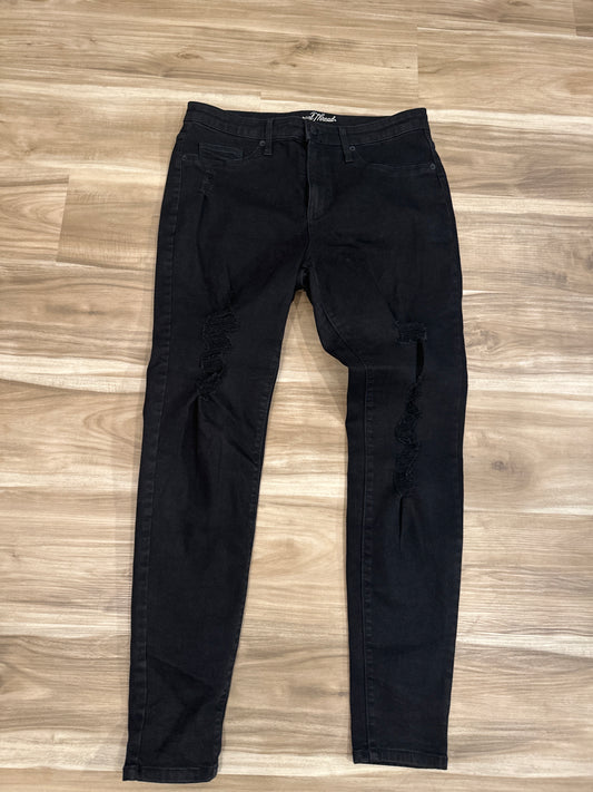 Seller 147 | Women’s size 12/31R black distressed jeans / stretchy